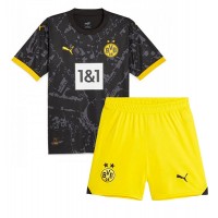 Borussia Dortmund Donyell Malen #21 Udebane Trøje Børn 2023-24 Kortærmet (+ Korte bukser)
